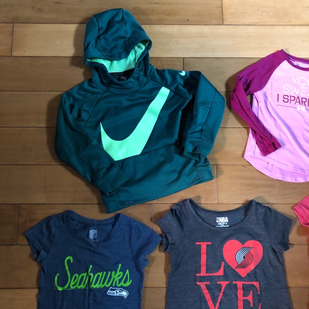 Girls Sporty Nike, Under Armour Lot of 5 Pieces - Picture 4 of 8